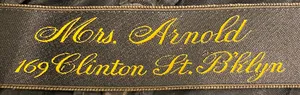 Label van Mrs. Arnold