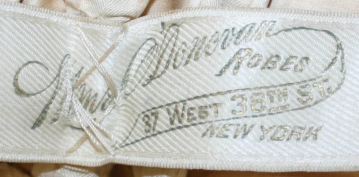 Label with textMme. O'Donovan / Robes / 37 West 38th St / New York