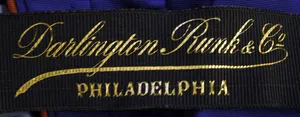 Label met tekst Darlington, Runk & Co. / Philadelphia