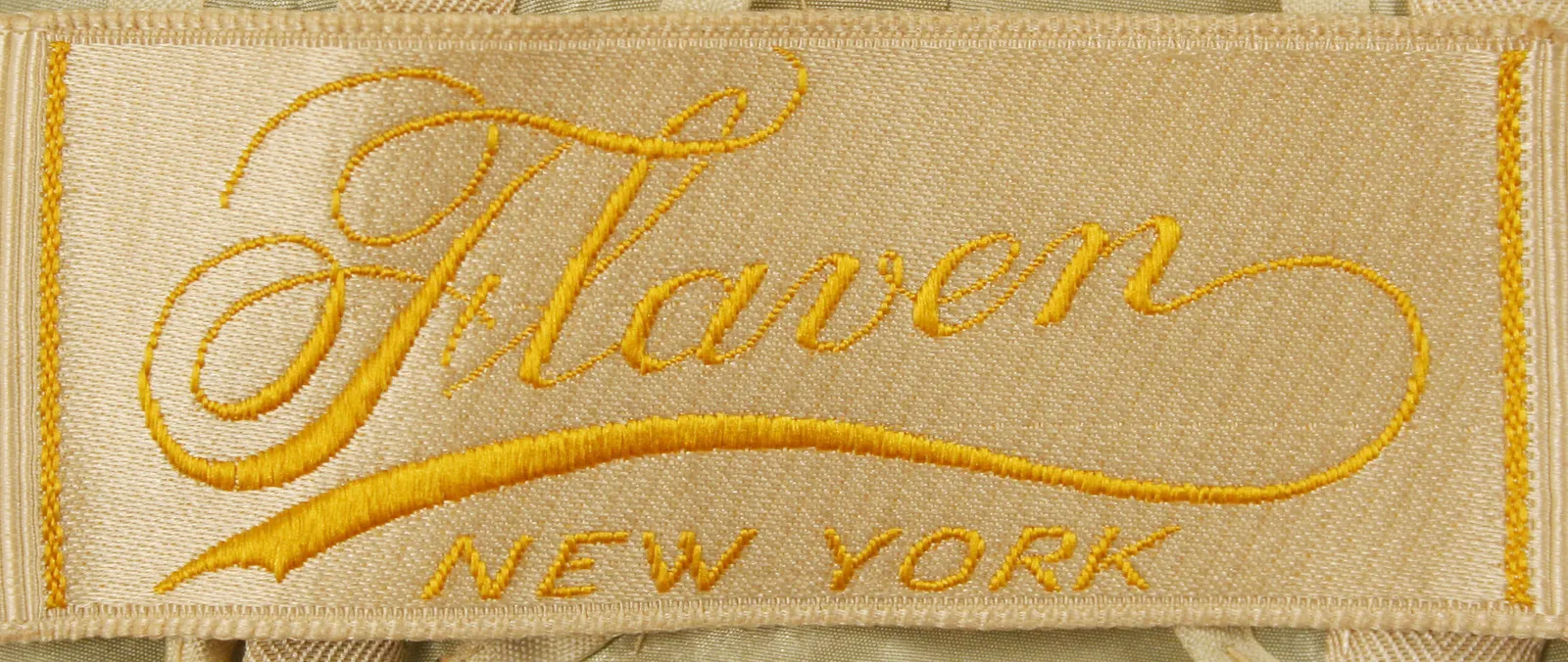 Etiquette avec texte Flaven / NEW YORK