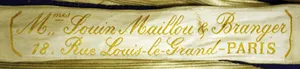 Label met tekst Mmes Jouin Maillou & Branger / 18 Rue Louis-le-Grand-Paris
